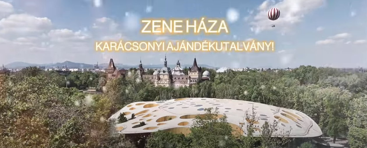Zene Háza ajándékutalvány – tökéletes ajándék karácsonyra, szabadon választható értékben!